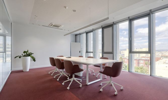 FLOORING, PARTITION SYSTEM, OFFICE FURNITURE