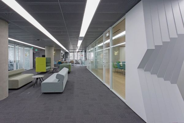 FLOORING, PARTITION SYSTEM, OFFICE FURNITURE, SEATING