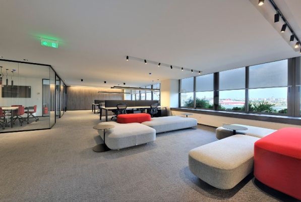 FLOORING, PARTITION SYSTEM, OFFICE FURNITURE, LIGHTING, LOUNGE FURNITURE, MOBILE WALLS