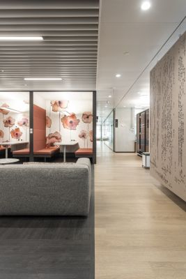 FLOORING, PARTITION SYSTEM, MEETING BOOTHS, SEATING