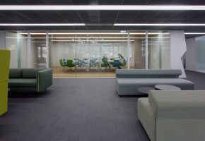 FLOORING, PARTITION SYSTEM, OFFICE FURNITURE, SEATING